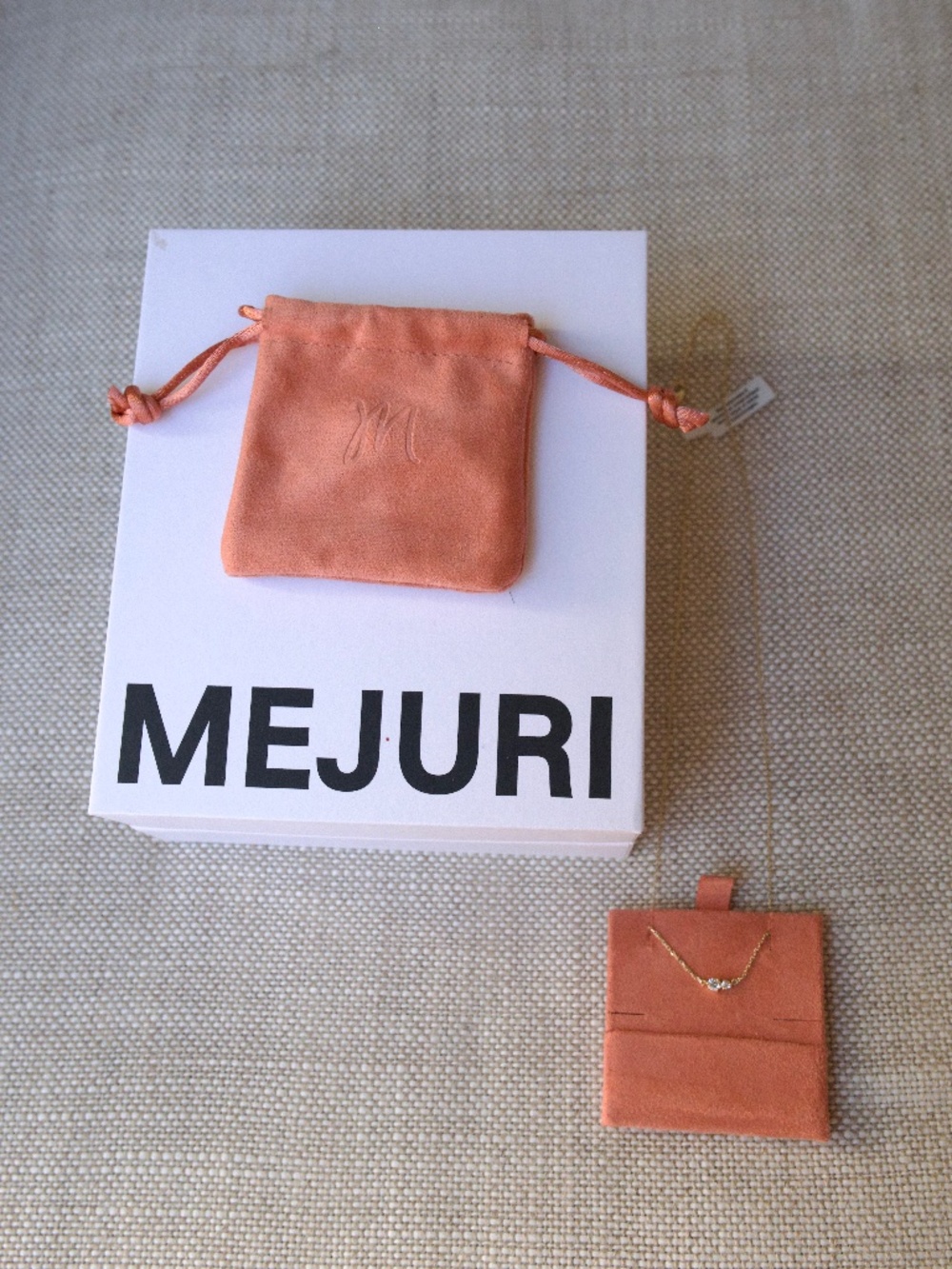 Mejuri Beverly Necklace 10k Gold White Sapphire